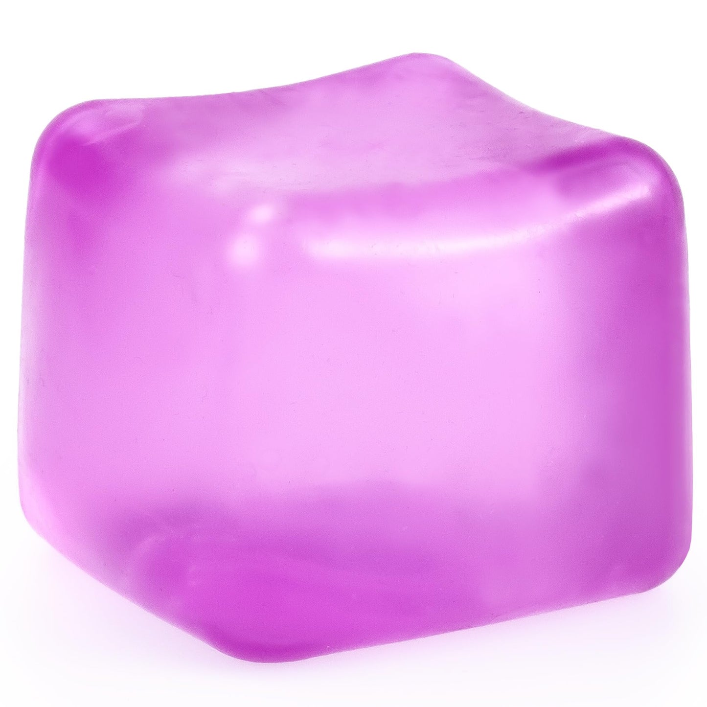 MUYMUT Sensory Stress Cube – High-Density Gel Filled Squishy Toy for Kids & Adults Calming Anxiety Relief Fidget Stress Ball Autism-Supportive 1-Pack in Purple